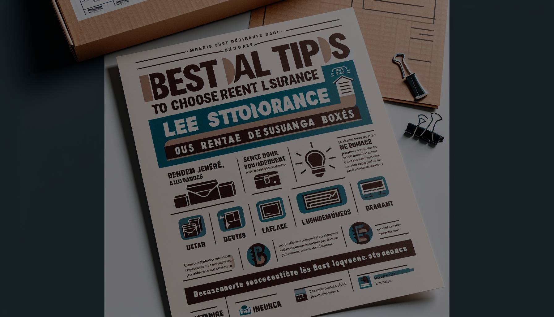 Les meilleures astuces pour choisir vos assurances de location pour box de stockage