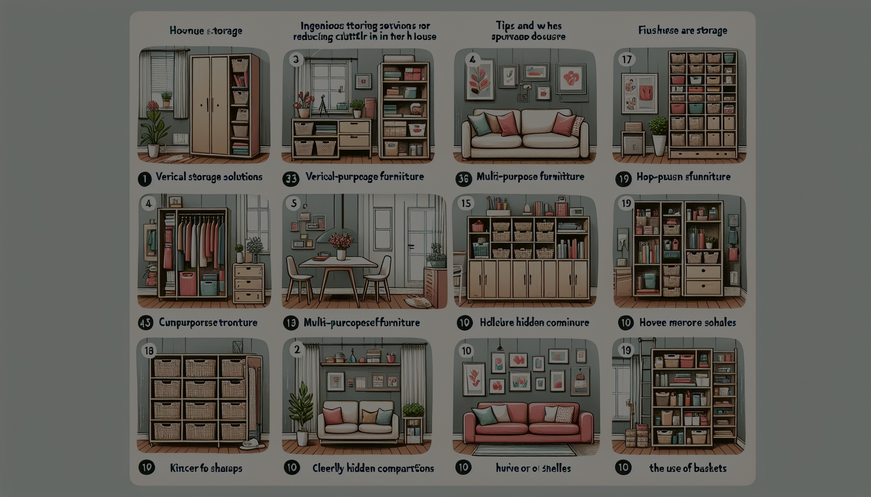 10 astuces ingénieuses pour réduire le désordre à la maison et optimiser le stockage