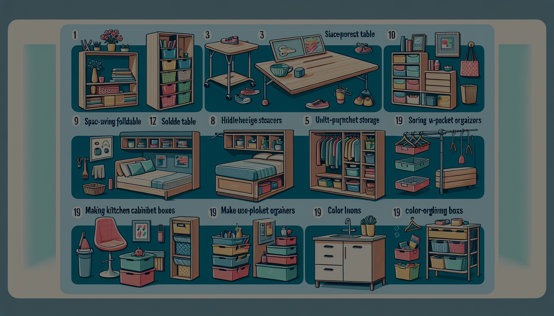 10 astuces ingénieuses pour réduire le désordre à la maison et optimiser le stockage